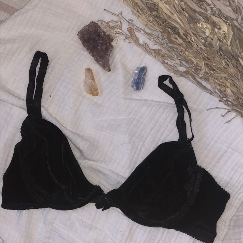 Velvet vintage bra